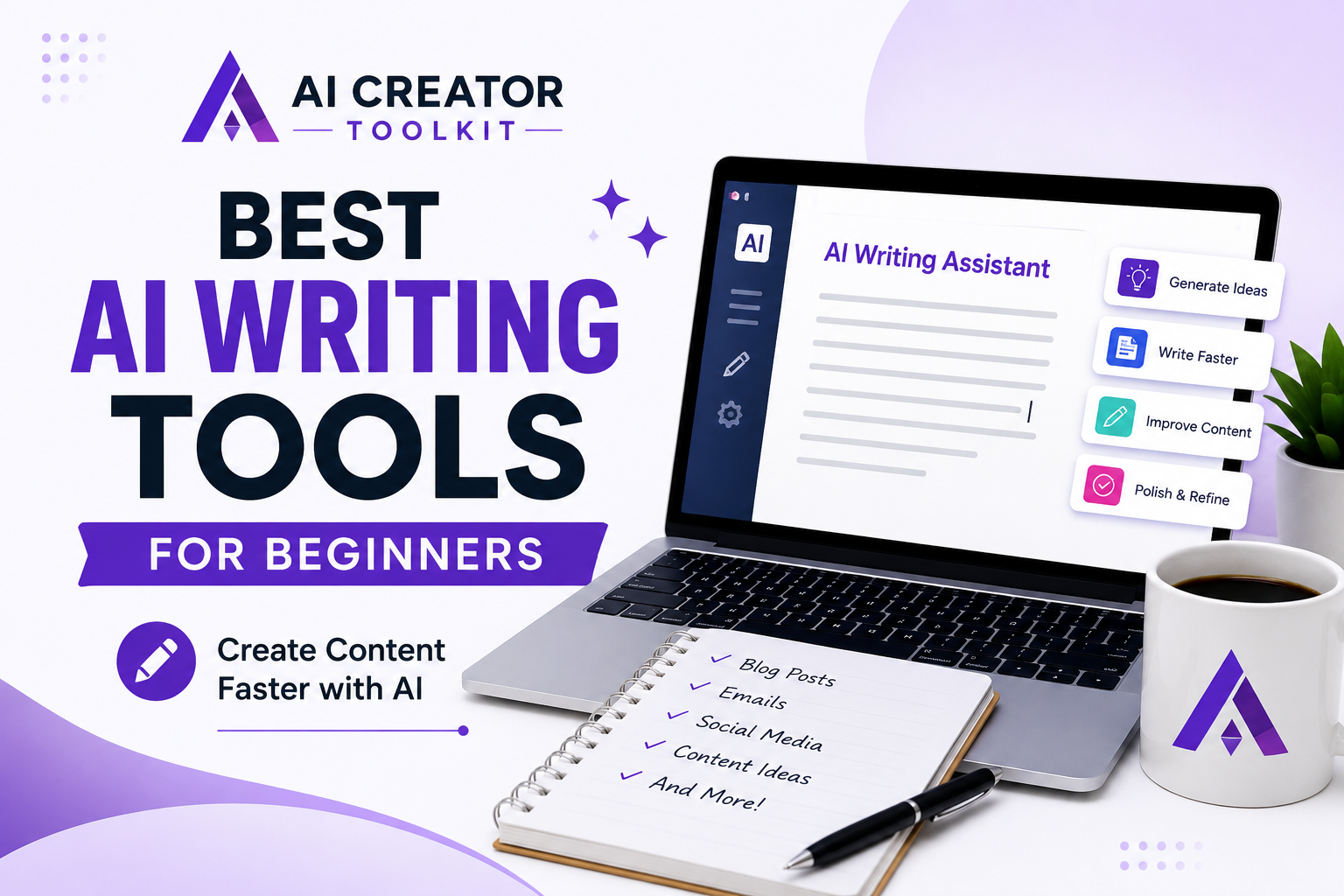 Best AI Writing Tools for Beginners: Create Content Faster Without Feeling Overwhelmed